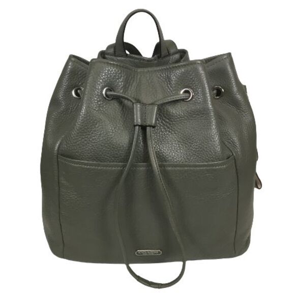 COACH Park Drawstring Backpack Luxury Designer Olive Pebbled Leather Bag F29895 - Picture 1 of 16